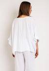 One Life Horizon Frayed One Size Top, Snow White