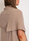 One Life Marie Shoulder Wrap Scarf, Taupe
