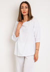 One Life Marina Batwing Sleeve Top, Snow White