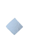 One Varones Houndstooth Print Pocket Square, Blue
