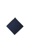 One Varones Star Print Pocket Square, Navy
