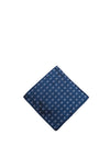 One Varones Floral Print Pocket Square, Navy