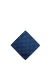 One Varones Dot Print Pocket Square, Navy