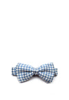 One Varones Boys Houndstooth Print Bow Tie, Blue
