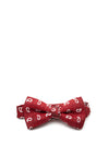 One Varones Boys Paisley Print Bow Tie, Red