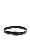 One Varones Boys Leather Belt, Navy