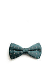 One Varones Boys Bow Tie and Pocket Square Set, Green