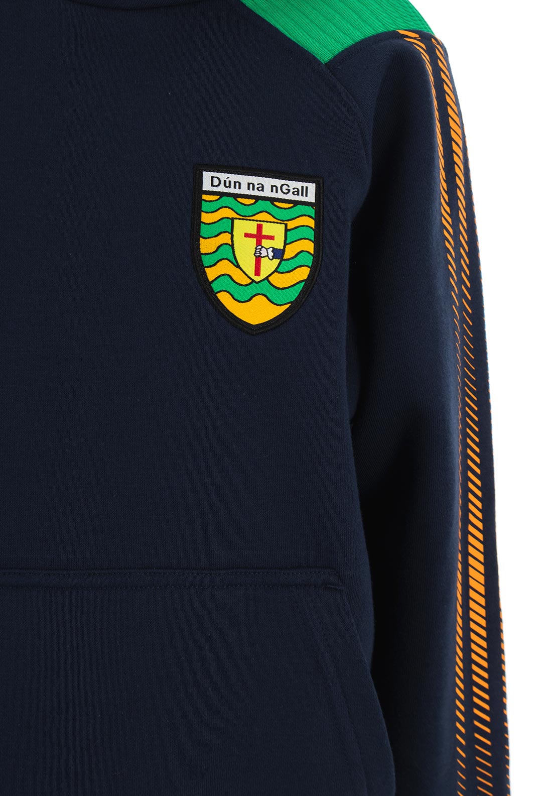 O’Neills Kids Donegal GAA Dynamo Long Sleeve Hoodie, Navy