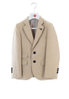 One Varones Boys 1004069 Linen Blend Blazer, Beige