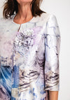 Ophelia Melita Gina Satin Print Jacket & Dress Set, Lilac