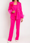 Ophelia Melita Kia 3 Piece Trouser Suit, Cerise