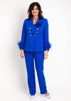 Ophelia Melita Kia 3 Piece Trouser Suit, Iris Blue