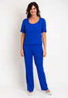 Ophelia Melita Kia 3 Piece Trouser Suit, Iris Blue
