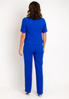 Ophelia Melita Kia 3 Piece Trouser Suit, Iris Blue