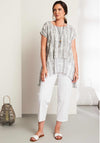 Ora Seam Detail Pull on Ballon Trousers, White