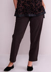Ora Slim Leg Trousers, Brown
