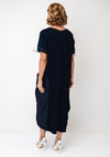 Ora Pocket Detail Midi Dress, Navy