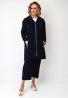 Ora Zip Up Waterproof Coat, Navy
