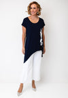 Ora Paint Splatter Detail T-Shirt, Navy