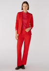 Oui Jersey Fitted Blazer, Red