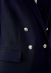 Oui Double Breasted Blazer, Navy