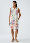 Oui Floral Print A-Line Dress, Multi Coloured
