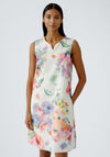Oui Floral Print A-Line Dress, Multi Coloured