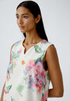 Oui Floral Print A-Line Dress, Multi Coloured