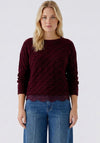 Oui Sirah Textured Jumper, Wine