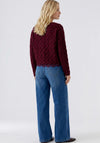 Oui Sirah Textured Jumper, Wine