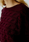 Oui Sirah Textured Jumper, Wine