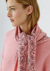 Oui Paisley Print Triangle Scarf, Pink Multi