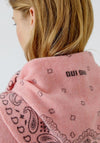Oui Paisley Print Triangle Scarf, Pink Multi