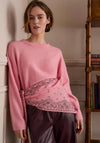 Oui Paisley Print Triangle Scarf, Pink Multi