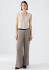 OUI Wool Blend Knit Waistcoat, Beige