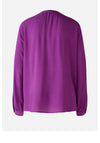 Oui Viscose Long Sleeve Blouse, Sparkling Grape