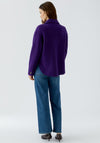 Oui Button Up Casual Jacket, Purple