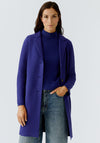 Oui Mayson Boiled Wool Jacket, Blue Ribbon