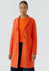 Oui Mayson Boiled Wool Jacket, Orange