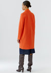 Oui Mayson Boiled Wool Jacket, Orange