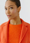 Oui Mayson Boiled Wool Jacket, Orange