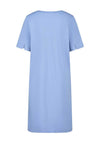 Oui Linen Cotton Shift Dress, Light Blue
