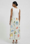 Oui Graphic Print Midi Dress, White Multi
