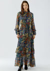Oui Floral Print Maxi Dress, Multi Coloured