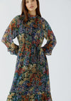 Oui Floral Print Maxi Dress, Multi Coloured