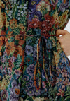 Oui Floral Print Maxi Dress, Multi Coloured