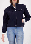 Monari Cargo Stretch Knit Jacket, Navy