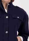 Monari Cargo Stretch Knit Jacket, Navy