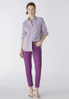 Oui Baxtor Slim Fit Cropped Jeggings, Sparkling Grape