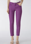 Oui Baxtor Slim Fit Cropped Jeggings, Sparkling Grape
